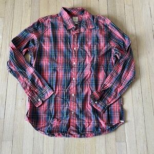 Gap plaid lived in button down XL